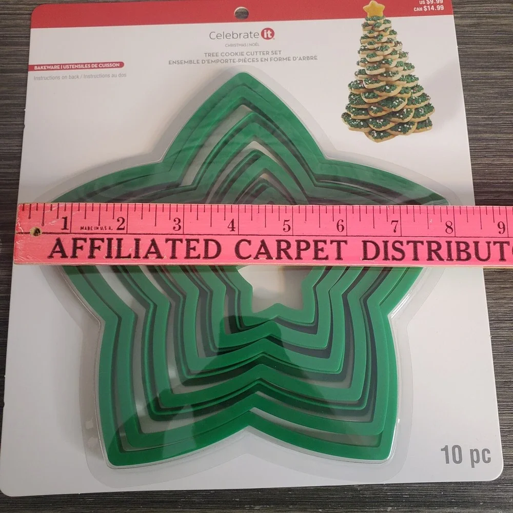 Christmas Star Cookie Cutter 10-pc. Set by Celebrate It Stackable Edible Tree
